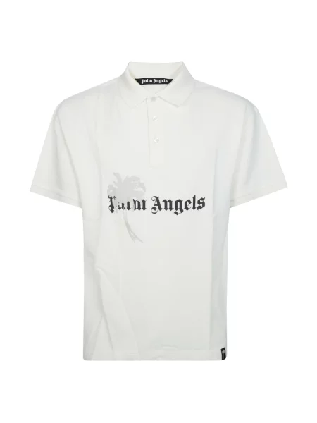 Koszulka polo Palm Angels biała