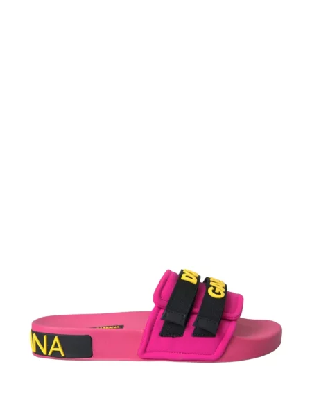 Sandale Dolce & Gabbana cu imagine cu bretele roz