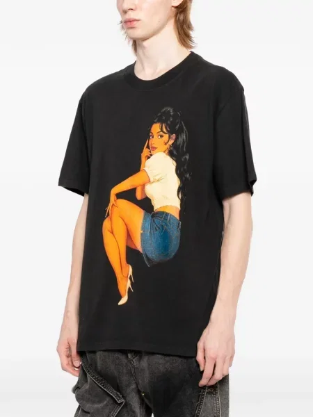 Tricou Melt cu imagine negru
