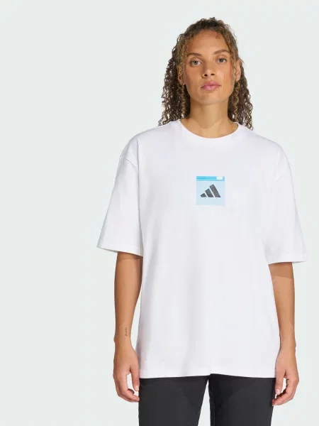 Спортивна футболка adidas білий