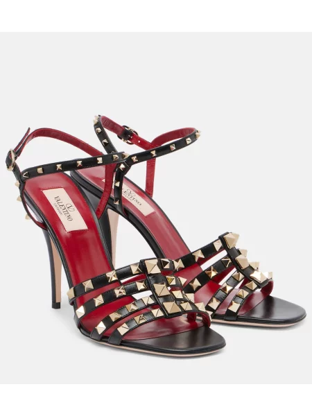 Sandale Valentino Garavani din piele negru