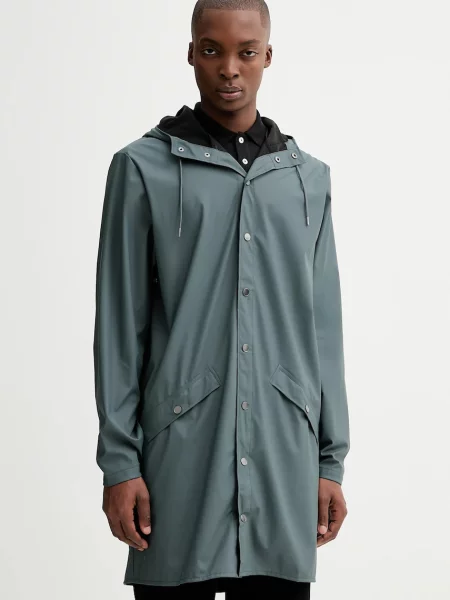 Rains kurtka Long Jacket przejściowa szary