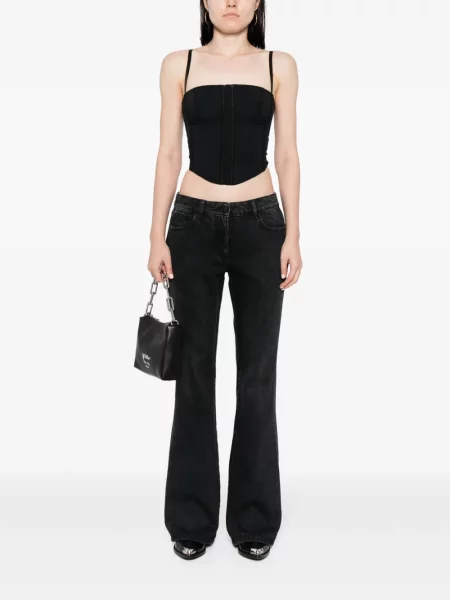 Jeansy dzwony Off-white dzwony białe