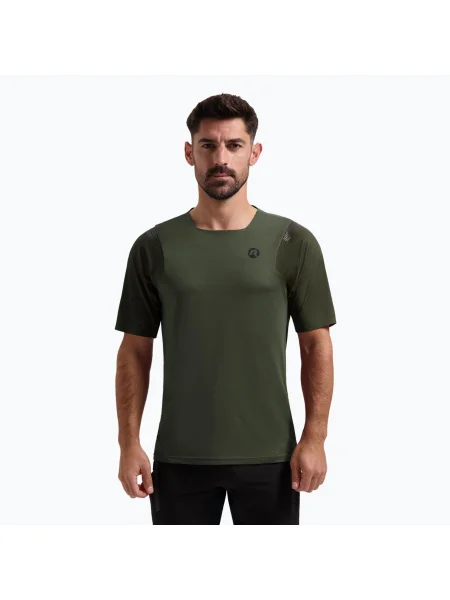 Olcsóbban. Férfi kerékpáros póló Rogelli Advntr Distance green/black. Méret: XL fekete