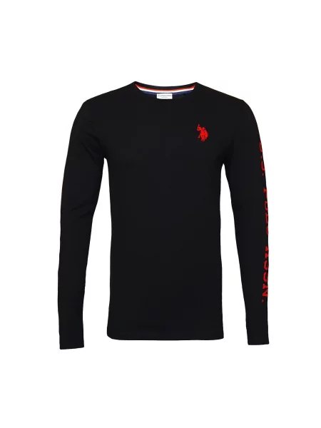 U.S. POLO ASSN. Majica rdeča črna