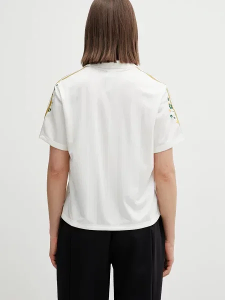T-shirt adidas X Liberty London Jersey Off White/ Ice Purple XS beżowa