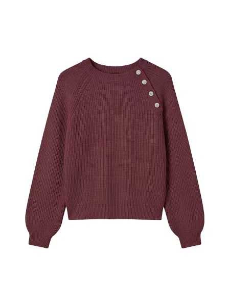 VERO MODA Pulover VMEA burgundy roșu