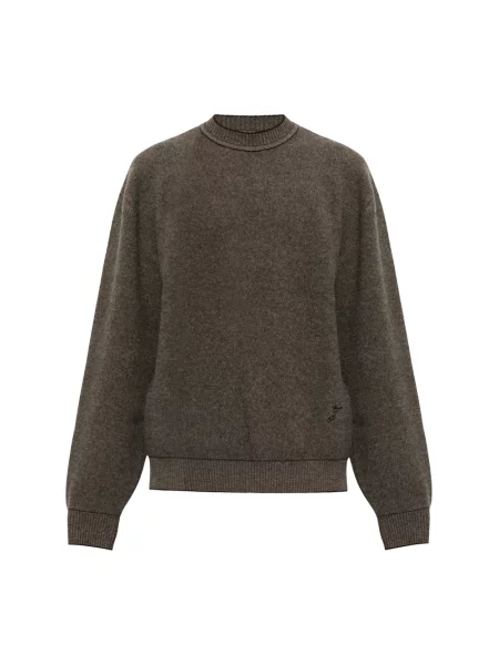 Sweter Jacquemus wełniany brązowy