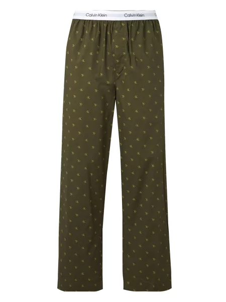Calvin Klein Underwear Pantaloni de pijama oliv / deschis verde