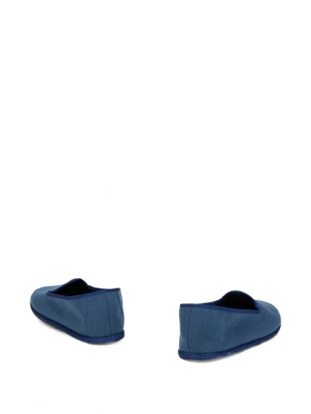 Pantofi loafer Fedeli din cașmir albastru
