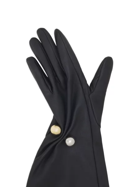 Mănuși Lanvin din piele negru