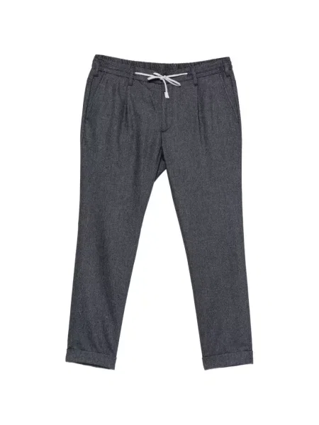 Pantaloni Eleventy cu cordon albastru