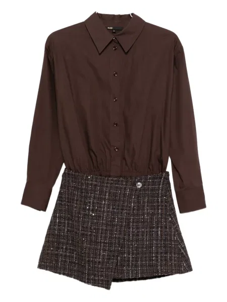 Rochie mini Maje de costum maro