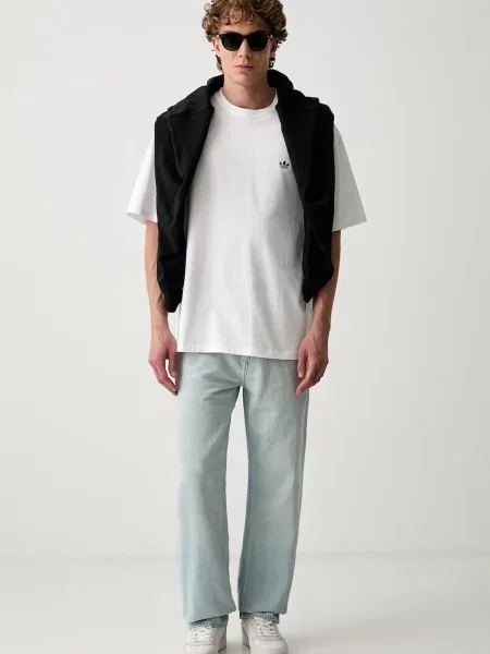 Adidas Originals tričko pánske Trefoil Essentials béžová