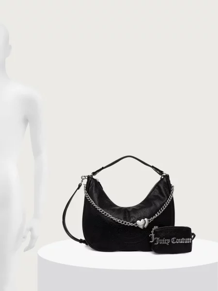 Кожаная сумка хобо Juicy Couture