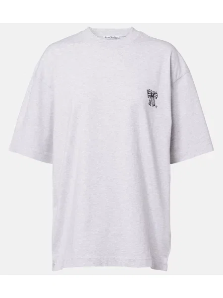 Top Acne Studios z dżerseju szary