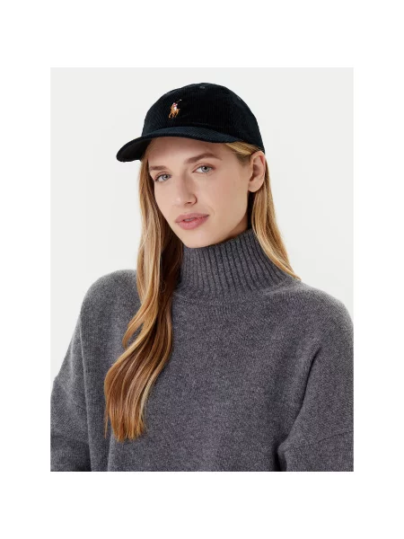 Kepurė su snapeliu Polo Ralph Lauren juoda