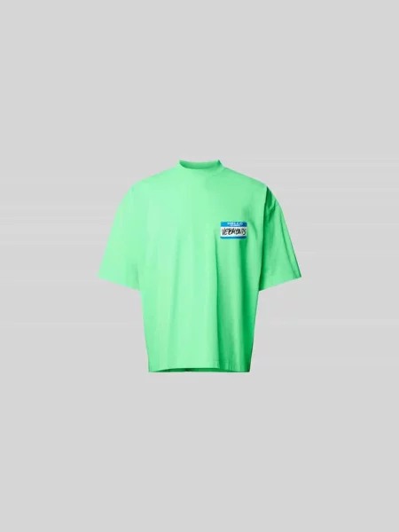 T-shirt o luźnym kroju z czystej bawełny Vetements zielona