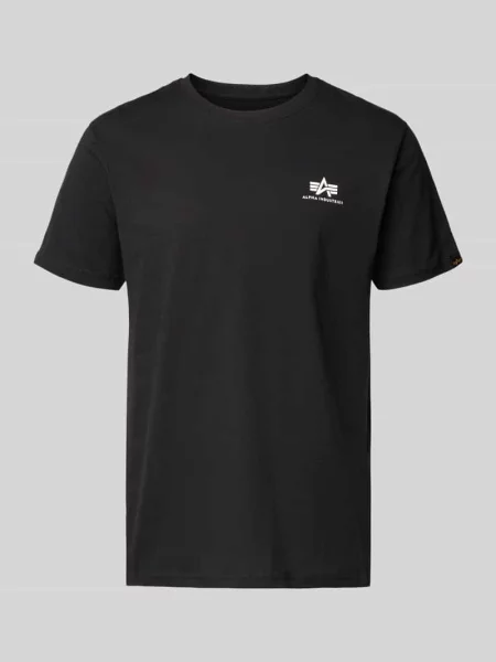 T-shirt z nadrukiem z logo Alpha Industries czarna