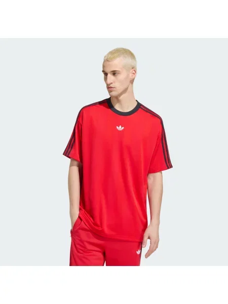 Žakárové tričko Adidas červené
