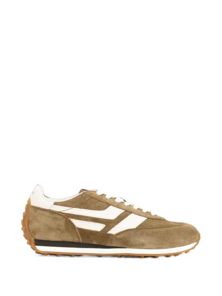 Sneakerși Tom Ford din piele de căprioară maro