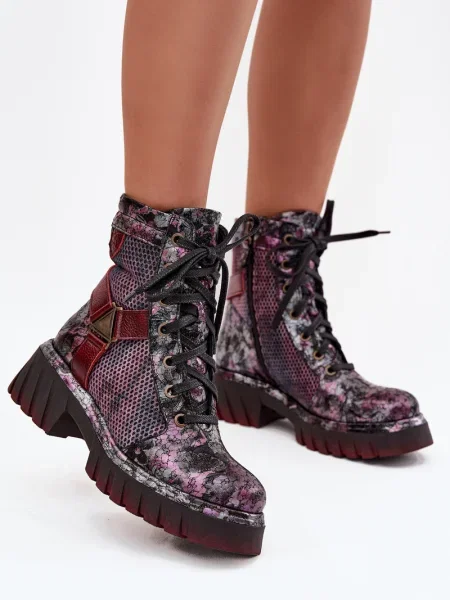 Botine Maciejka din piele negru