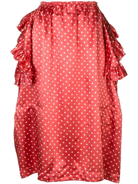 Puntíkaté sukně Comme Des Garçons Pre-owned červené