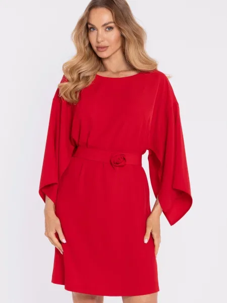 Cu centură rochie Made Of Emotion roșu