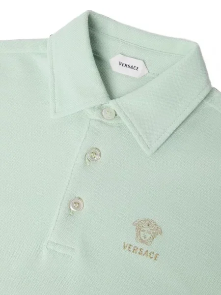 Koszulka polo dziecięca Versace zielona