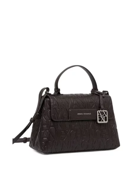 Crossbody táska Armani Exchange autogrammal barna