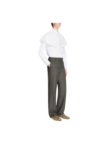 Spodnie Dries Van Noten brązowe