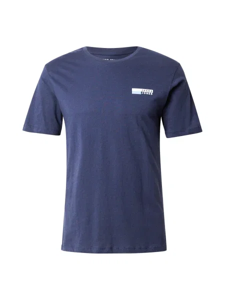 JACK & JONES Tricou JWHVESTERBRO albastru deschis / albastru închis alb