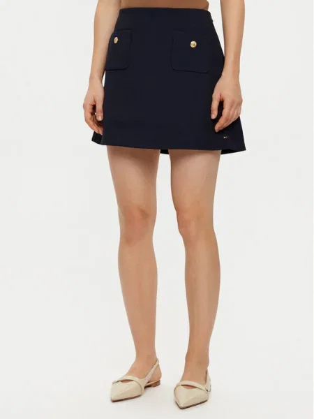 Tommy Hilfiger Fustă mini Bleumarin