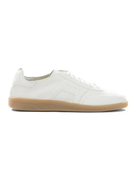 Sneakersy Santoni skórzane białe