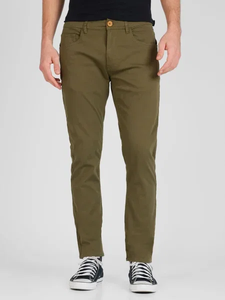 BLEND Pantaloni eleganți oliv negru