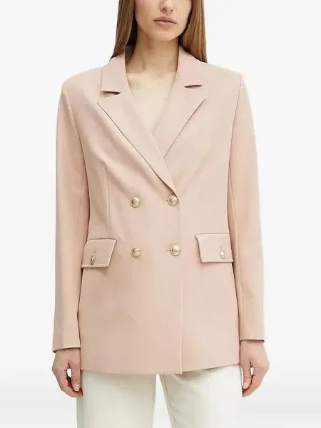 Sacou cu două rânduri de nasturi Guess cu două rânduri de nasturi roz