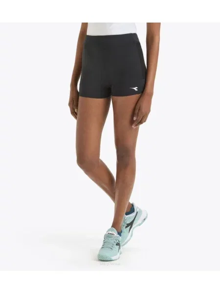 Spodenki tenisowe Diadora Short Tights Pocket czarne