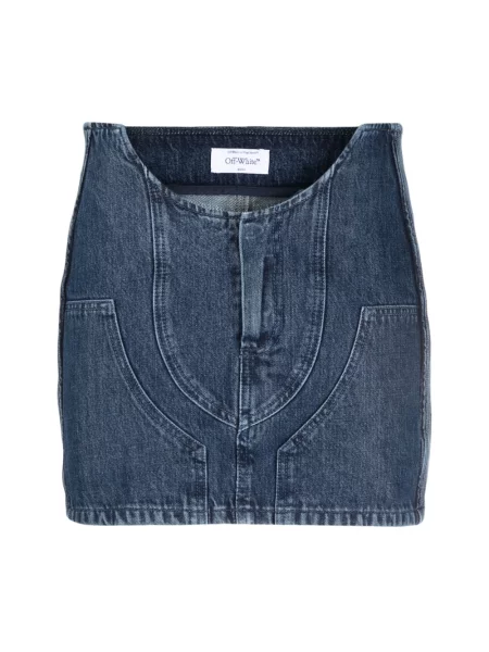 Spódnica mini Off-white z dziurami biała