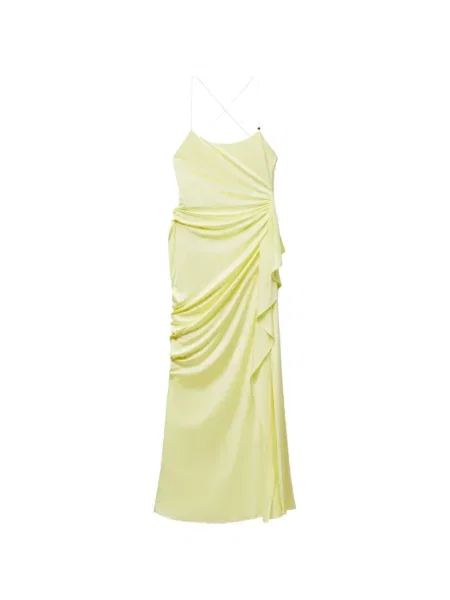 Rochie Versace din jerseu drapată verde