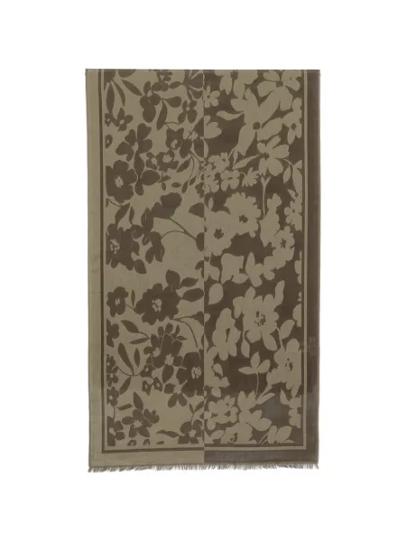 Fular Marc O'polo cu model floral cu imagine verde