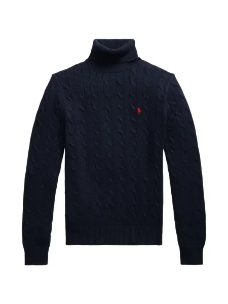 Tricou polo Polo Ralph Lauren cu glugă cu blană cu broderie roșu