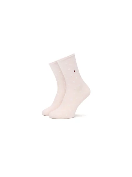 Dolge nogavice Tommy Hilfiger roza