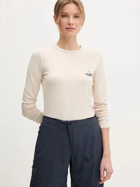 Спортна блуза с дълги ръкави Viking Escalante бежово