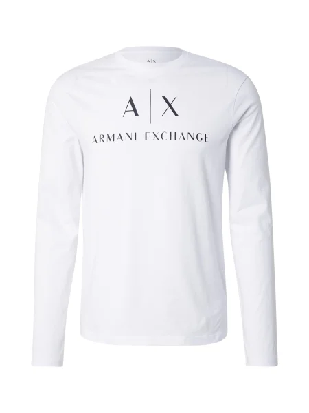 Tricou mânecă lungă Armani Exchange alb