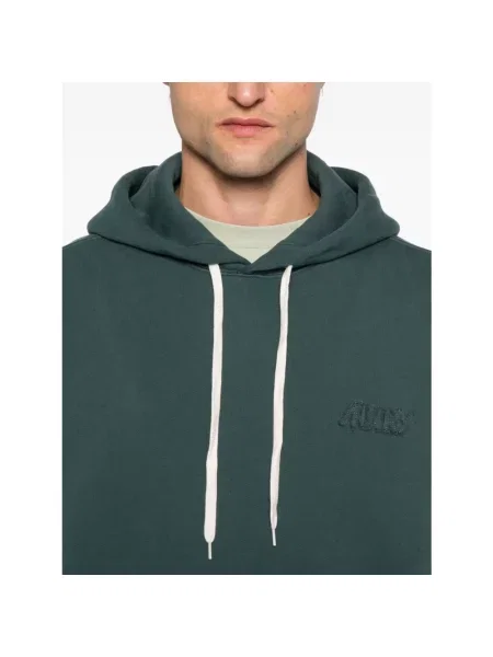 Bluza z kapturem Autry z logo zielona