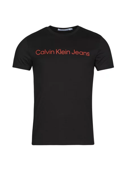 Tricou Calvin Klein Jeans cu autograf negru