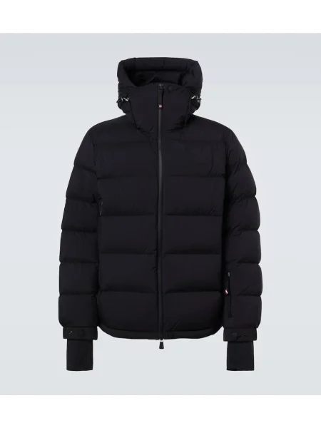 Puhovka Moncler Grenoble s kapuco črna