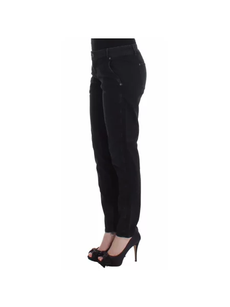 Skinny jeansy skinny Ermanno Scervino czarne