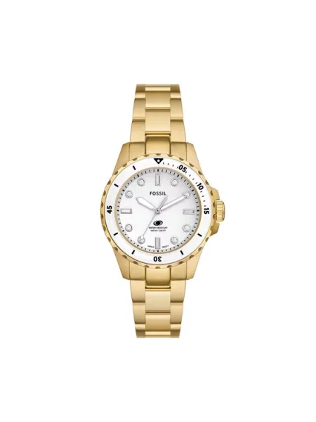 Fossil zegarek BLUE DIVE złoty niebieski