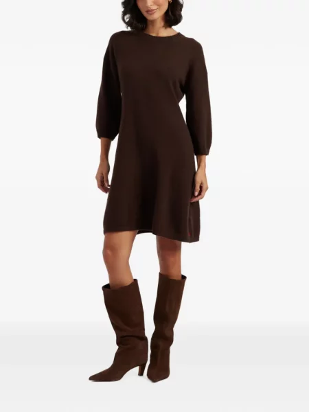 Rochie mini Chinti & Parker în linie A maro